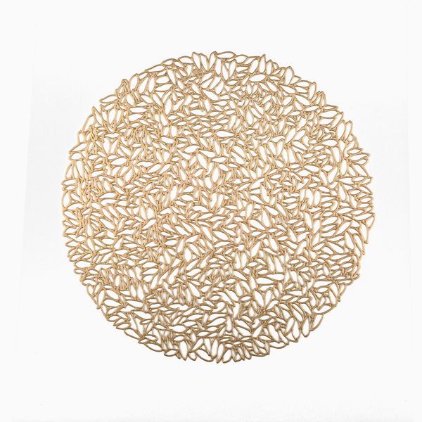 New SY Placemats 38cm Pressed Vinyl Mates for Dining Table - Set of 12