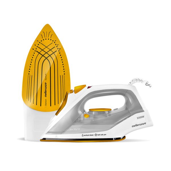 Mellerware Iron Steam / Dry / Spray Titanium Gold 250ml 2200W "Phoenix