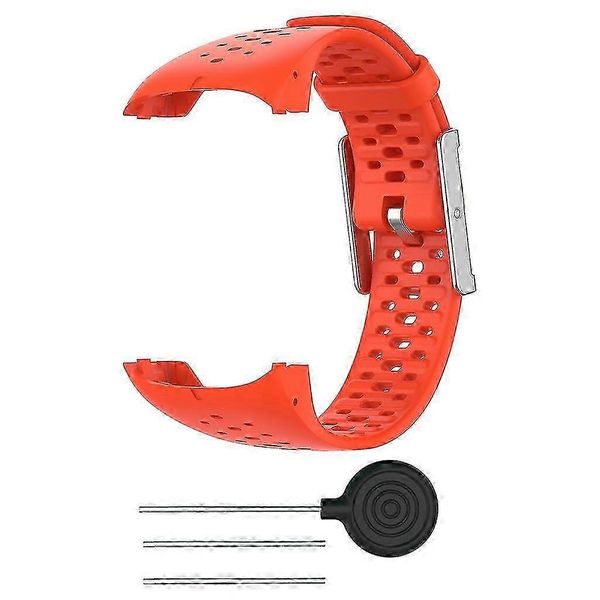 Soft Silicone Replacement Strap for Polar M400 M430 Watch - Orange Band