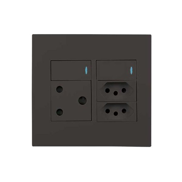 ACDC - 1x Sa 16a 2x N-Type Sa Switched Outlets 4x4 Slate Orion