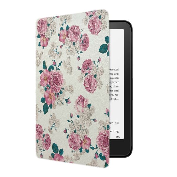 CAWA Slim Smart Cover for Kindle PaperWhite 7" (Gen 12) - Flower Patterns