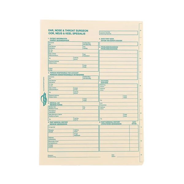 OPTIPLAN 705 ENT Medical File A4 (Pack of 100)