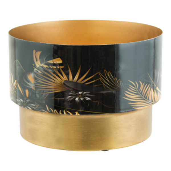 MC - Gold And Black Planter