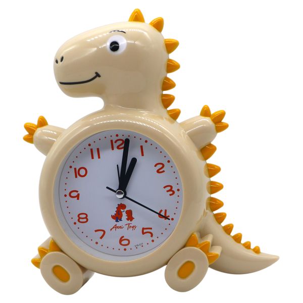 Kids Exquisite Dinosaur Quartz Analog Alarm Clock - Large 20cm