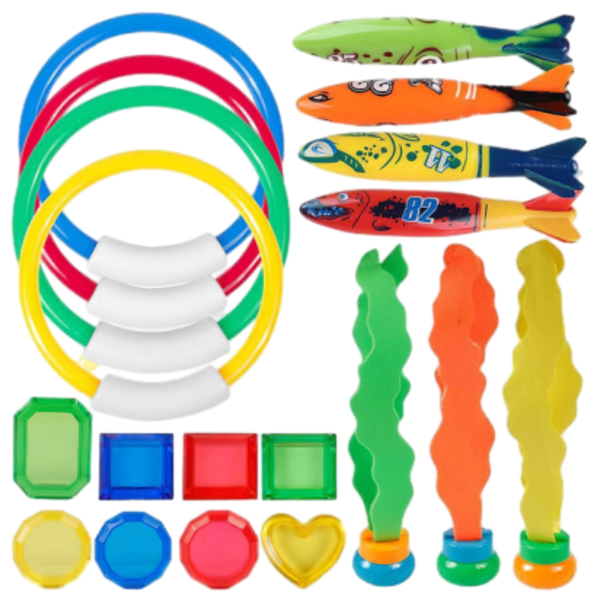 Diving Pool Toys Water Toys Pool Games Diving Toys 19 Pieces