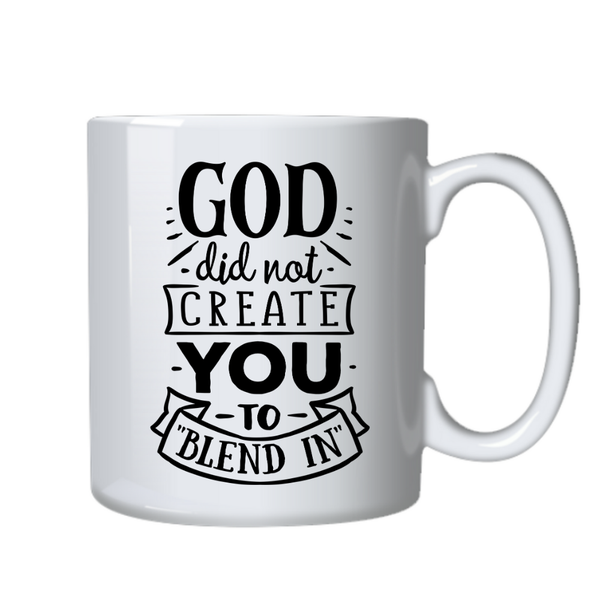 God Created You Christian Theme Birthday Christmas Gift Mug Cup-402