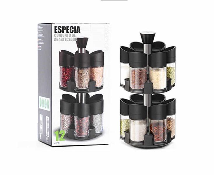 12 Pieces Spice Rack Set
