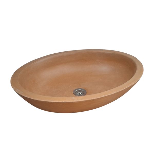 Angels Rock Pool Burnt Orange Bespoke Bathroom Basin/Sink 54.5x40x16.5cm