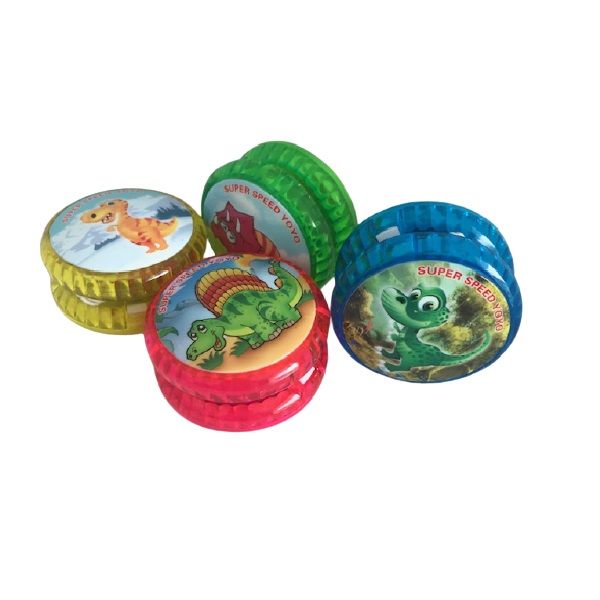 LED Light-Up Dinosaur Yo-Yo's (Set of 4) Assorted Colours