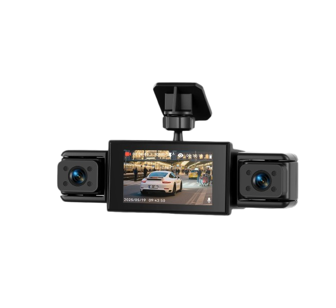 Full HD 1080P 4-Lens Car DVR with Night Vision, Motion Detection