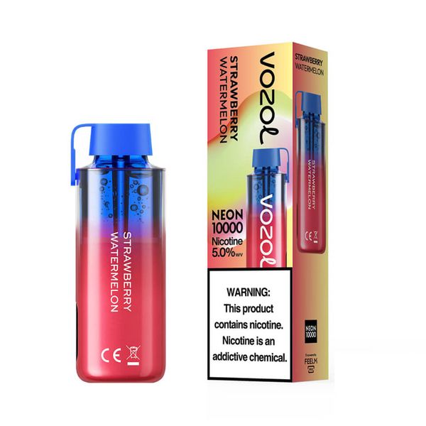 Vozol Neon 10 000 Puffs Disposable Vape - Strawberry Watermelon