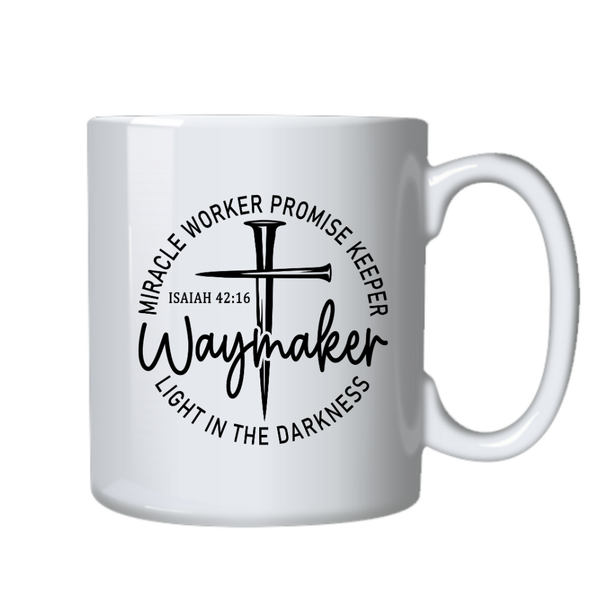 Waymaker Miracle Worker Christian Theme Birthday Christmas Gift Cup Mug 402