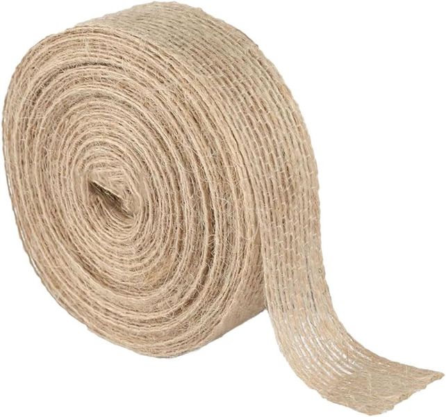 10M Burlap Ribbon Rolls Jute Ribbon Natural Brown Ribbon for Crafts Gift