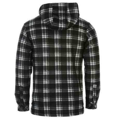 Dunlop Full Zip Checked Hoodie Black Parallel Import Daily Sale Shop