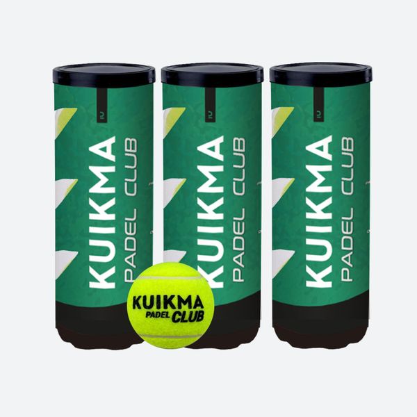Kuikma Padel Pressurised Tri-Pack PB Club