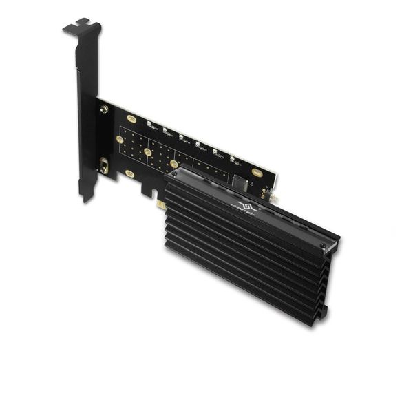 Vantec M.2 NVMe PCIe X4 Adapter With ARGB Heat Sink