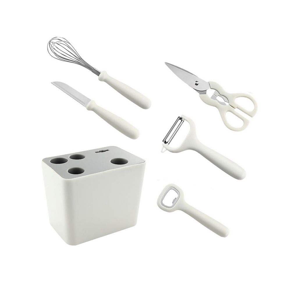 1pc kitchen tools six piece setFruit knife scissors egg beaterBottle opener melon