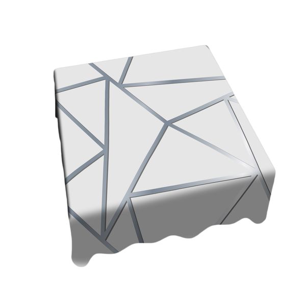 Silver Spectrum Square Tablecloth