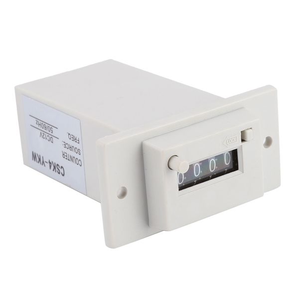 Compatible with Totalizer 4 Digits Mechanical Counter DC 12V 0-9999