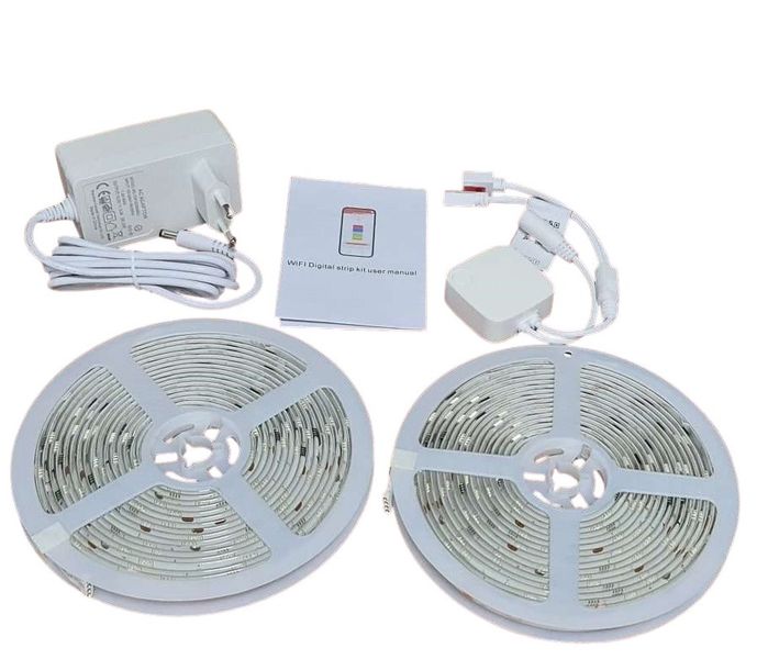 WiFi Color Changing RGB Strip Light Kit - Professional Edition - 2x5 Metres