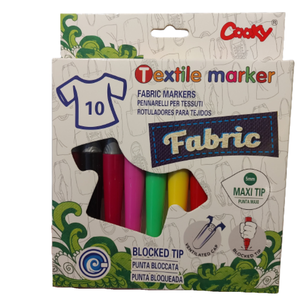Cooky Fabric Marker / Textile Marker Set of 10