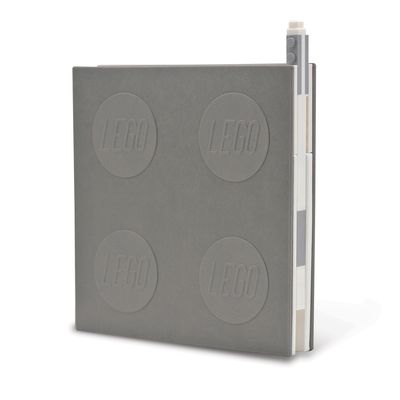 Lego 2.0 Locking Notebook with Gel Pen - Grey