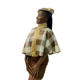 Ndu's Women's Checkered Poncho Top | Shop Today. Get it Tomorrow