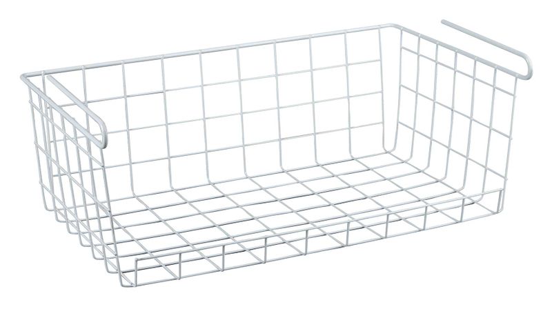 Fine Living Hanging Storage Baskets - White