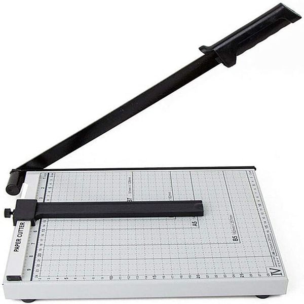 12" Cut Length Guillotine, Paper Cutter for Cardstock Heavy Duty