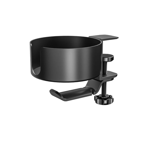 2 in 1 Desk Cup Holder with Headphone Hanger Mug Holder