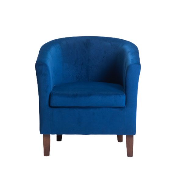 Kelly Velvet Tub Armchair - Navy