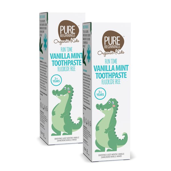 Pure Beginnings - Fun Time Vanilla Mint Toothpaste Banded Pack of 2 x 75ml