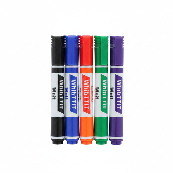 Parrot Whiteboard Markers Bullet Tip 6 Piece Set - Quick Drying, Low Odor