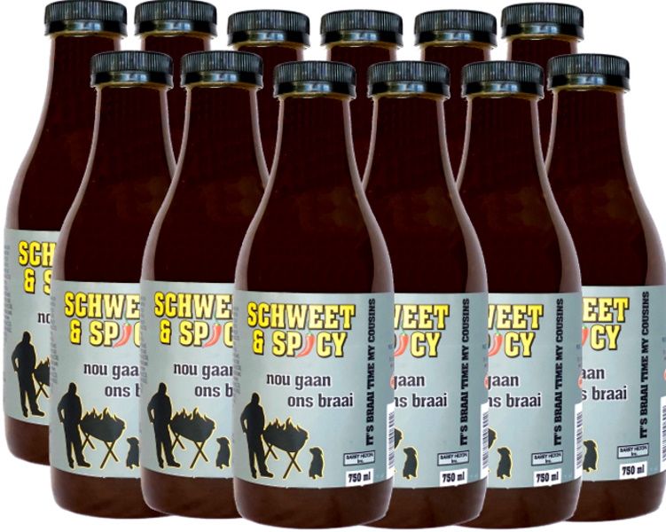 Nou Gaan Ons Braai - Schweet and Spicy (12 x 750ml)