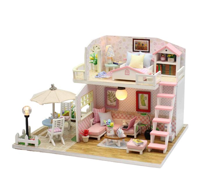 Pocohouze Pink Loft DIY Miniature House Kit