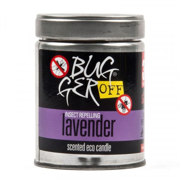 Bulk Pack 6 x Bugger Off Long Burning 35 Hours Candle Eco Scented Lavender