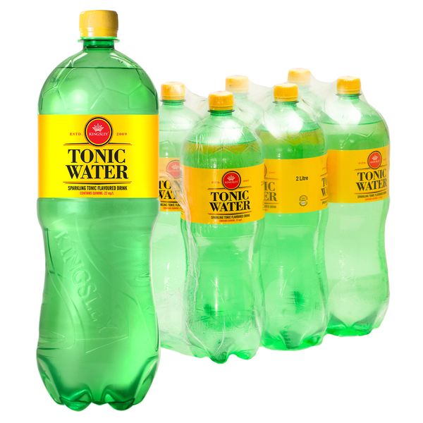 Kingsley Sparkling Soft Drink - Tonic Water (6 x 2L)