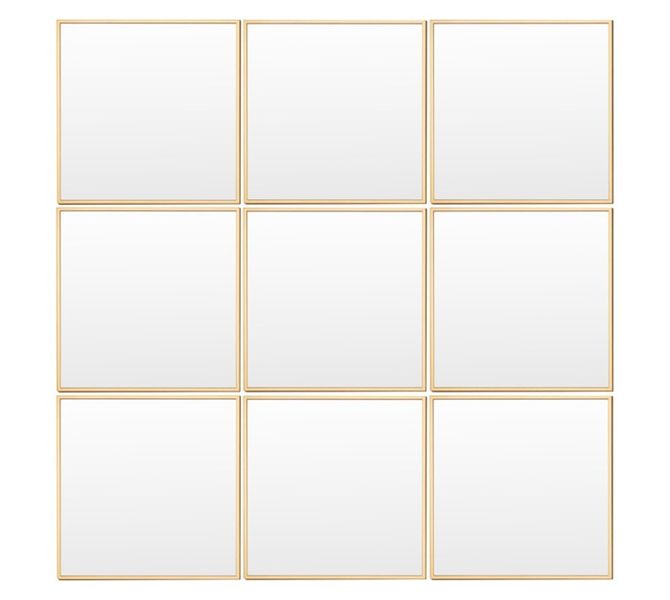 Frame House Brisbane 9 Piece Mirror - Gold