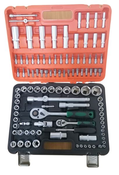 108 Piece Professional Ratchet Wrench Socket Tool Set