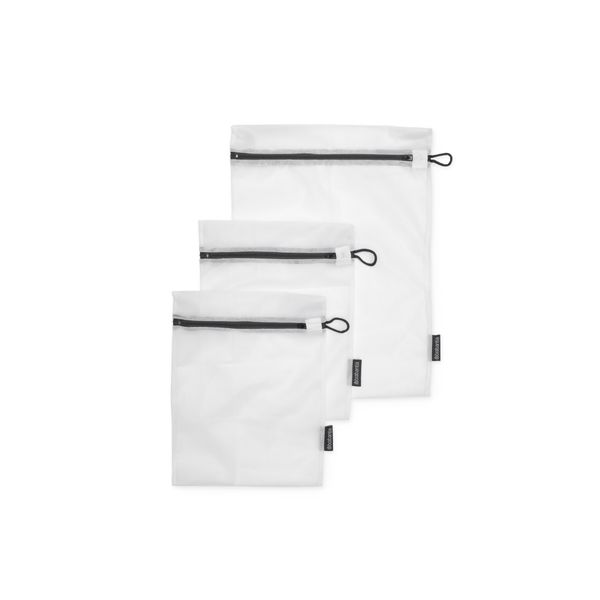 Brabantia - Wash Bags Set of 3 - White / Grey Zipper