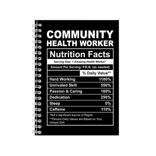 Community Health Worker Wire Bound Notebook Gift Writing Books Notepad