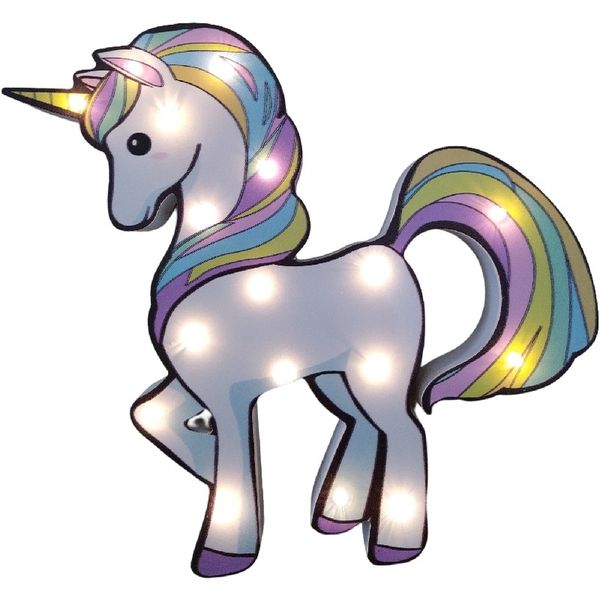 Wooden Night Light Unicorn Design