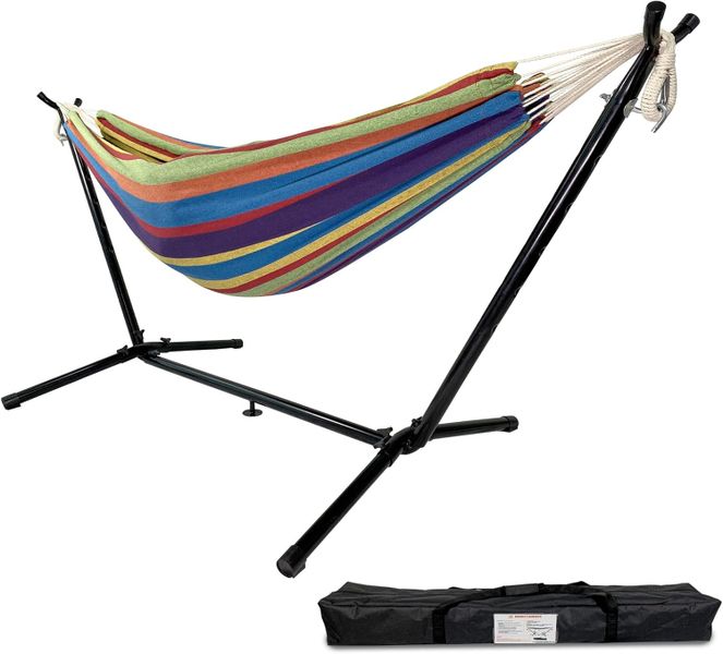 Premium Double Hammock with Stand