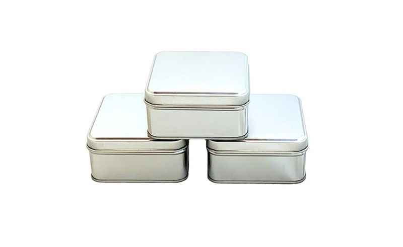 Square Metal Tins - Arts and Crafts Supplies - 3 Piece