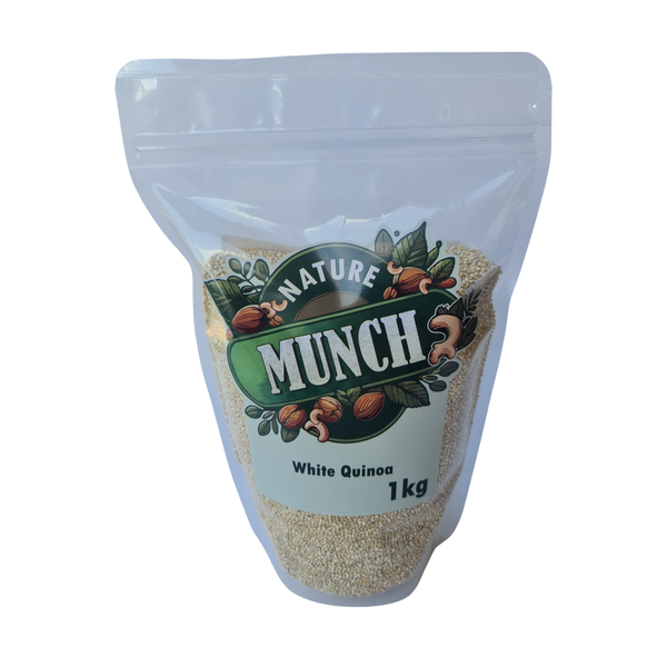 Quinoa White 1kg by Nature Munch -High Protein, Gluten-Free Superfood.