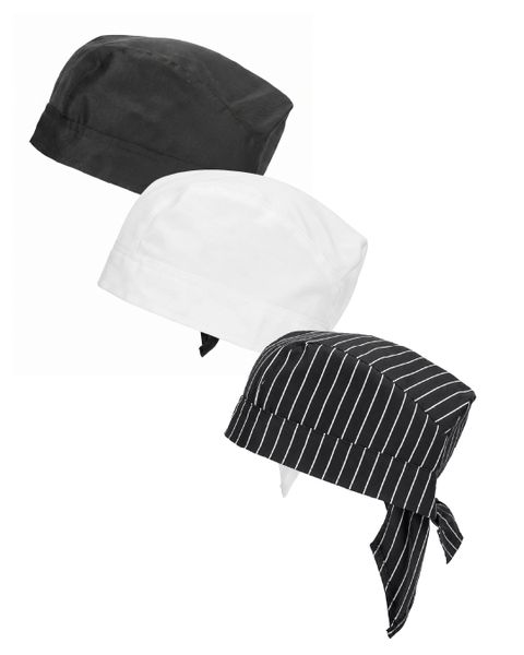 The Chef Collection Cotton/Twill Chef Headwrap