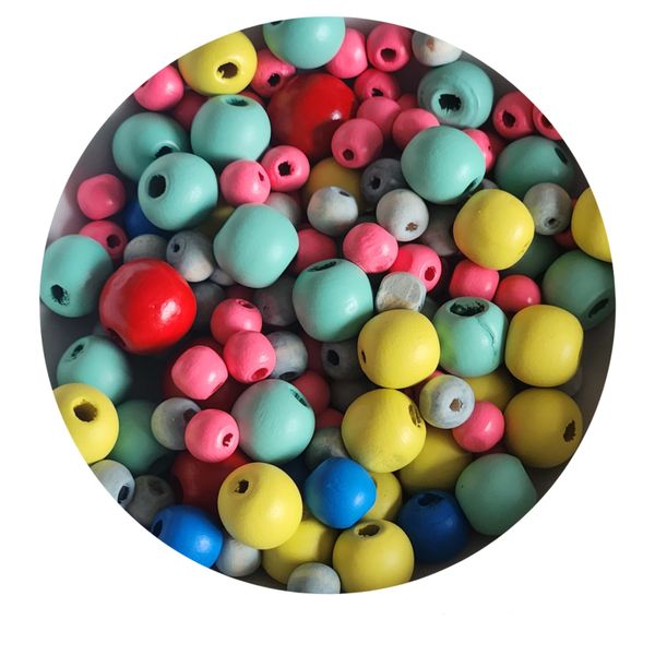 Wooden Beads - 100 Piece