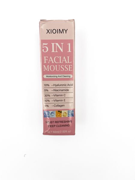 Xioimy 5-in-1 Facial Cleansing Mousse with Vitamins, 60ml