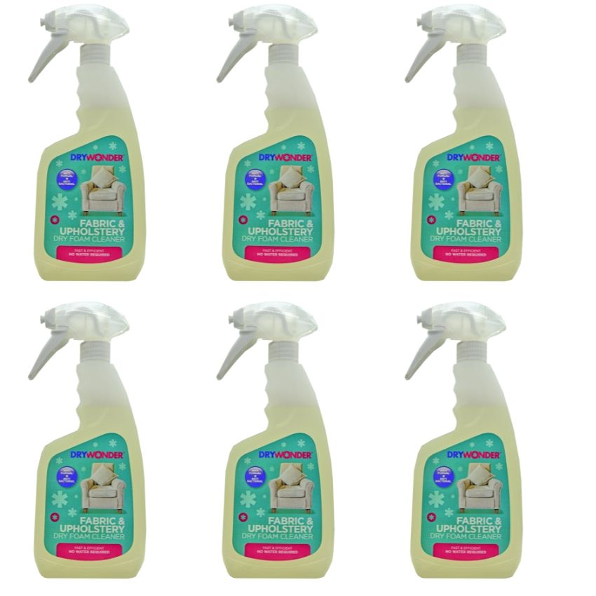 Dry Wonder Fabric and Upholstery Dry Foam Cleaner 500ml Pack of 6