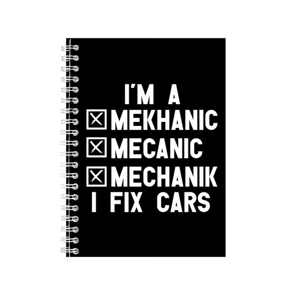 Mechanic Notebook Gift Idea Writing Book Notepad Pad 33